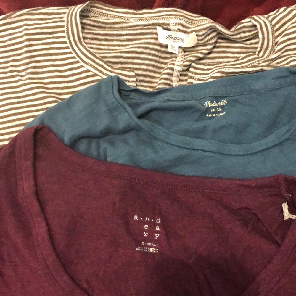 Madewell 3 shirt deal xs